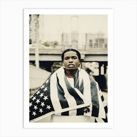 Asap Rocky Music Portrait Art Print