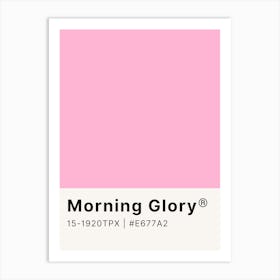 Morning Glory Art Print