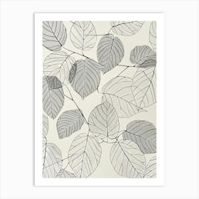 Leaf Wallpaper Art Print