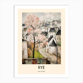 Rye (East Sussex) Painting 2 Travel Poster Art Print