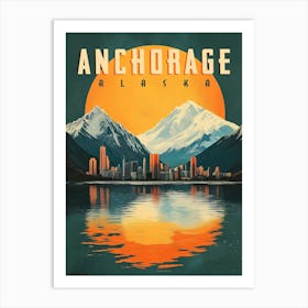 Anchorage, Alaska - Stunning City Views Art Print