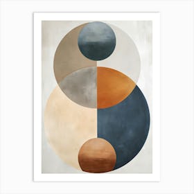 Abstract Circles of life Art Print