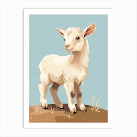 Baby Animal Illustration  Goat 5 Art Print