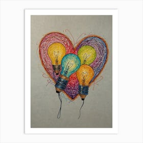 Heart Of Light 1 Art Print