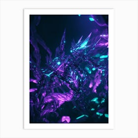 Purple Crystals Art Print