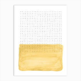 Yellow Polka Dots Art Print