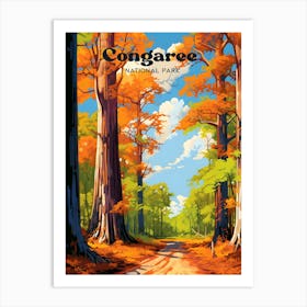 Congaree National Park Outdoors Travel Art Art Print