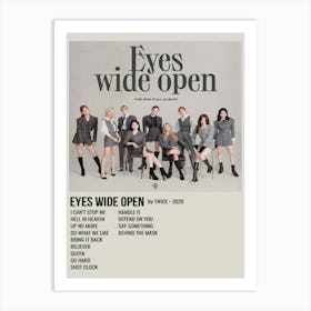 Eyes Wide Open By Twice 2020 Poster 1 Art Print