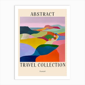 Abstract Travel Collection Poster Denmark Art Print