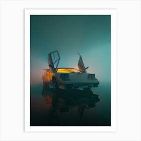 Car In The Fog Art Print