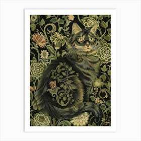 Cat In The Garden 8 Art Print