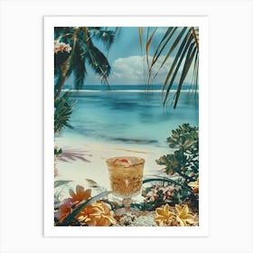 Cocktail Hour On The Beach Art Print