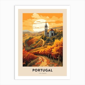 The Camino Portugal 2 Vintage Hiking Travel Poster Art Print