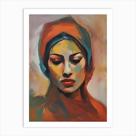 Painting Muslim Woman Art Print