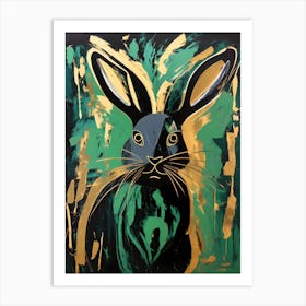 Black Rabbit Art Print