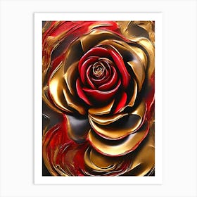 Rose Of Gold Art Print