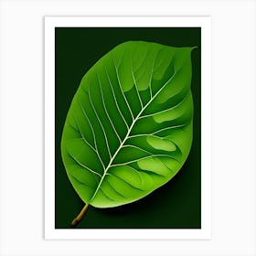 Potato Leaf Vibrant Inspired Art Print