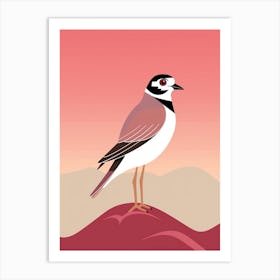 Minimalist Lapwing 3 Illustration Art Print