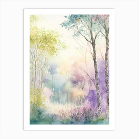 Bernheim Arboretum And Research Forest, 2, Usa Pastel Watercolour Art Print