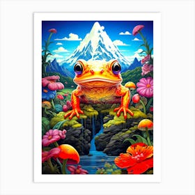 Frog In The Forest Art Print