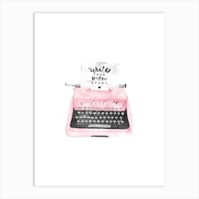 Typewriter Art Print