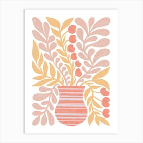 Orange Vase Art Print