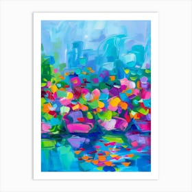 Flowers In The Water 1 Art Print