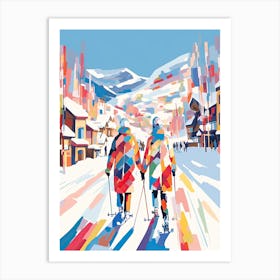 Park City Mountain Resort   Utah Usa, Ski Resort Illustration 1 Art Print