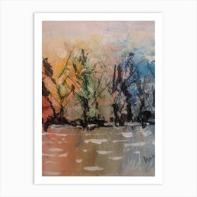 Abstract Painting, Impressionist Painting, Acrylic On Canvas Art Print
