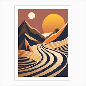 Road In The Mountains 1 Art Print