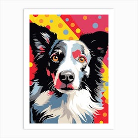 Pop Art Border Collie 3 Art Print