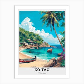 Ko Tao Travel Art Print