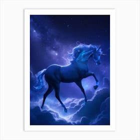 Unicorn In The Sky 2 Art Print