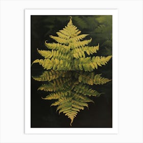 Upside Down Fern Painting 3 Art Print