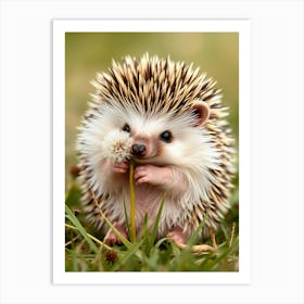 A Hedgehog's Delight Art Print