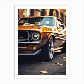 Close Of American Muscle Car 004 Art Print