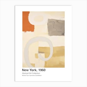 World Tour Exhibition, Abstract Art, New York, 1960 3 Art Print