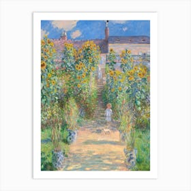 The Artist's Garden At Vétheuil (1881), Claude Monet Art Print