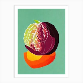 Lettuce Bold Graphic vegetable Art Print