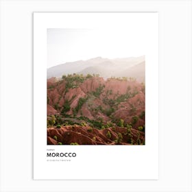 Coordinates Poster Ourika Morocco Art Print