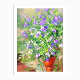 Tradescantia Impressionist Painting Plant Art Print