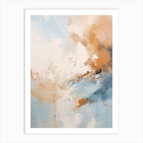 Winter Pastel Abstract Painting 7 Art Print