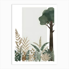 Ferns And Trees Art Print