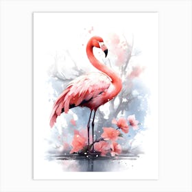 Flamingo bird Art Print