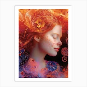 Dreaming Girl 5 Art Print