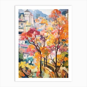 Autumn Gardens Painting Nan Lian Garden Hong Kong 2 Art Print