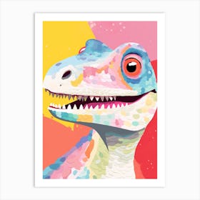 Colourful Dinosaur Eotyrannus 2 Art Print