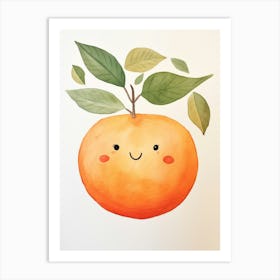 Friendly Kids Apricot 3 Art Print