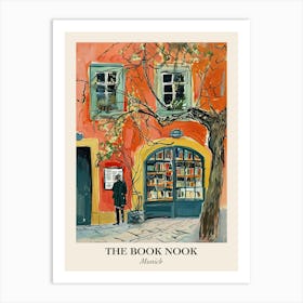 Munich Book Nook Bookshop 2 Poster Art Print