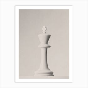 CHESS - The White King I Art Print